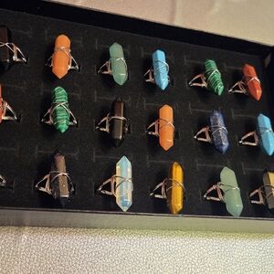 Elegant Multi-Color Gemstone Rings